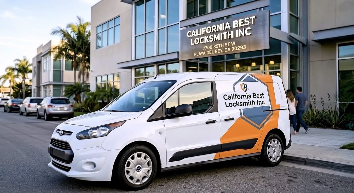 California Best Locksmith Inc service van in Manhattan Beach CA